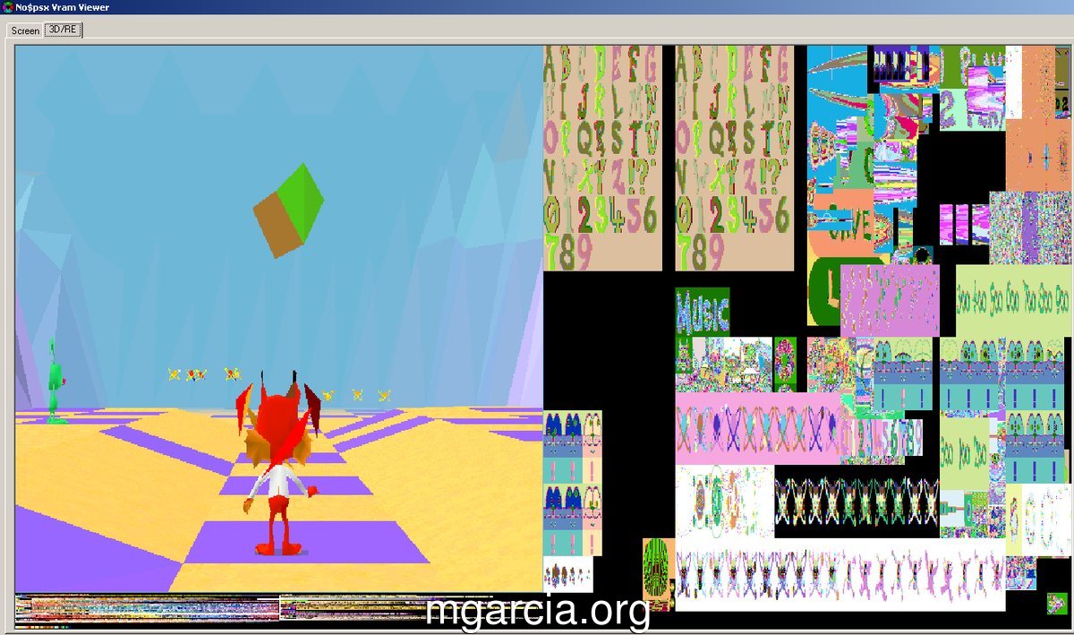 Bubsy 3D PS1 VRAM