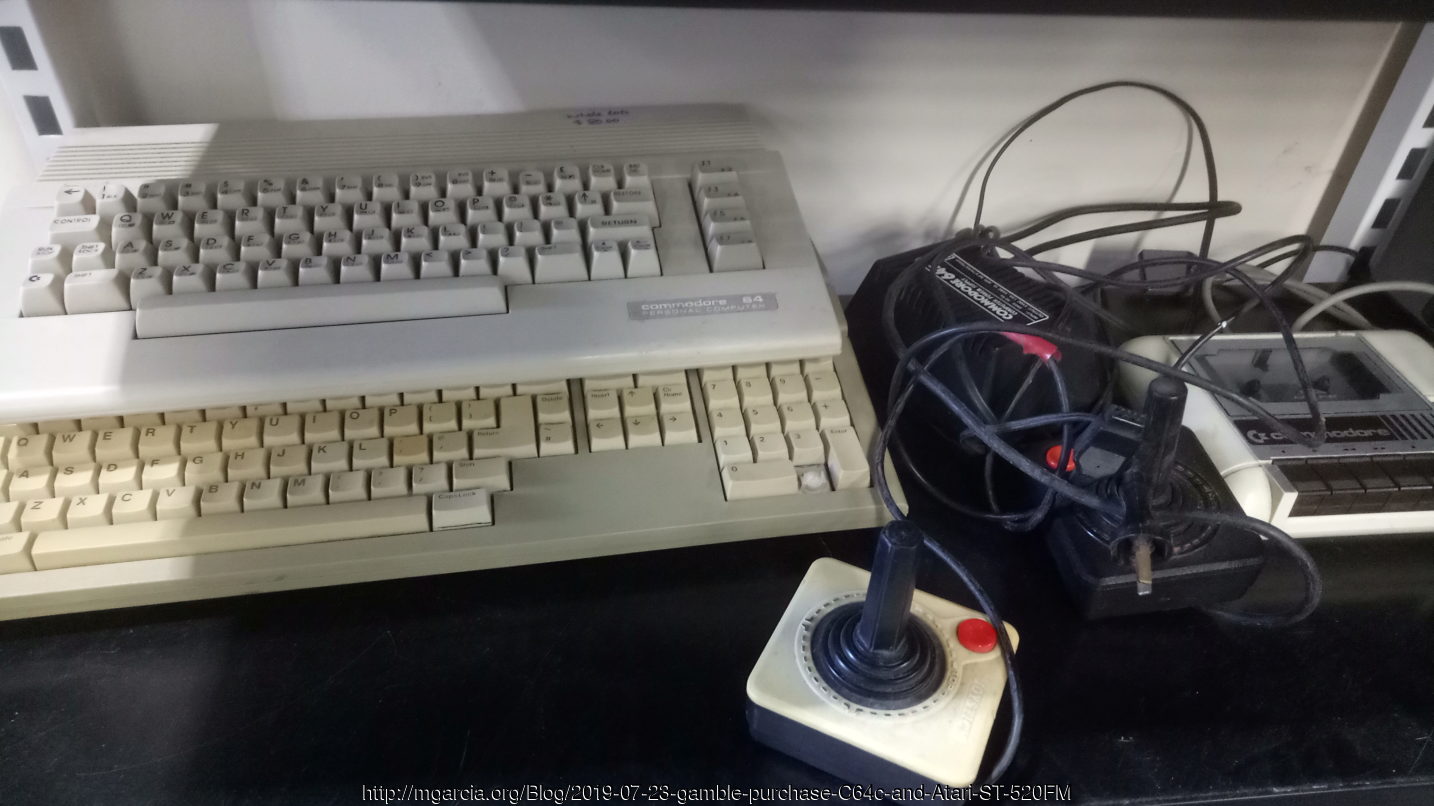 Image: gamble purchase C64c and Atari ST 520FM