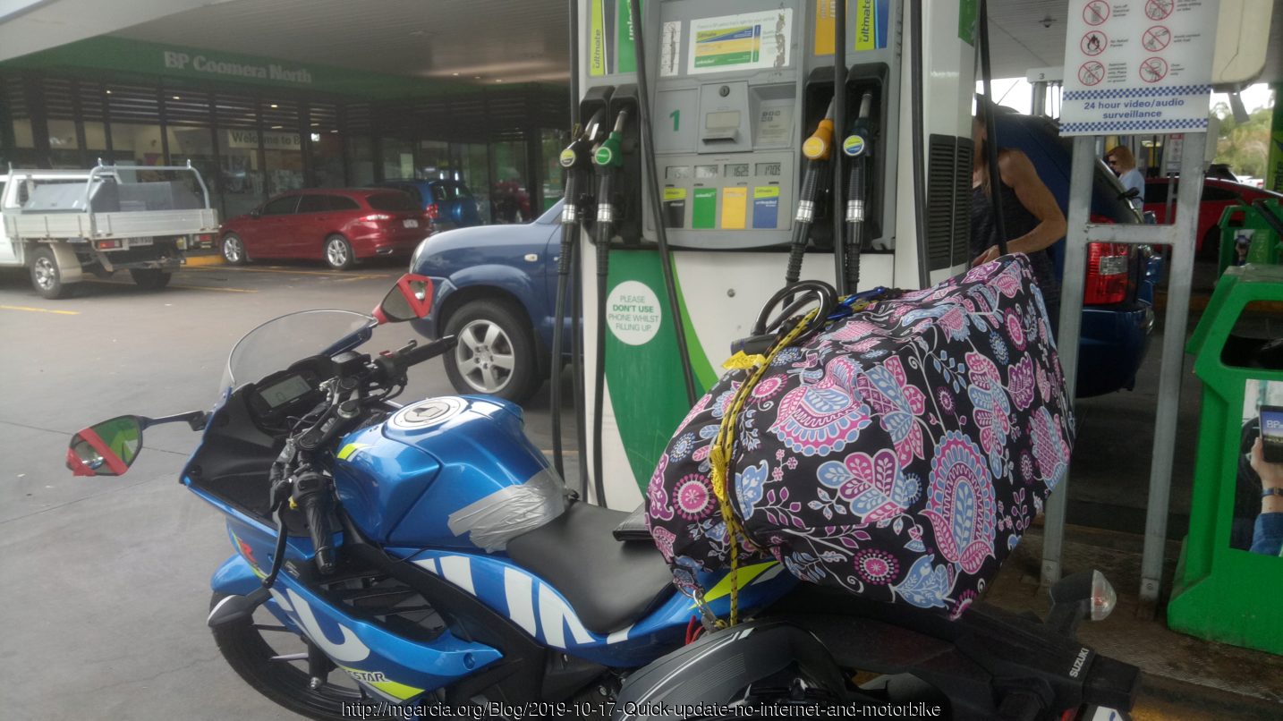 Image: Blog.2019-10-17-Quick-update-no-internet-and-motorbike